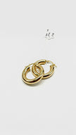 Brand New. Hoop Earrings UAE Gold 18K YG|13493