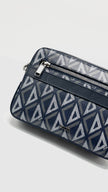 Like New. Dior Safari Messenger Co Diamond Dark Blue|13121