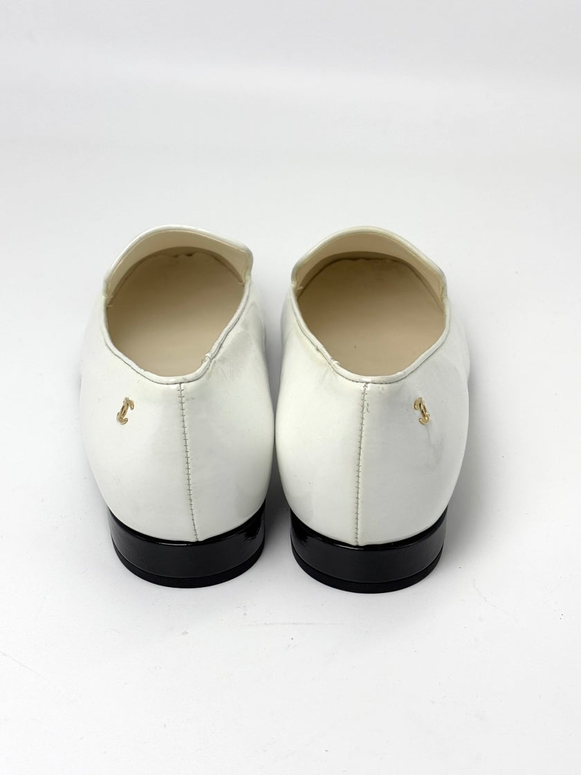 Brand New. Chanel Slip On White. 36.5|7657