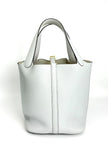 Like New. Hermes Picotin 22 Blue Perle. UOT004MW|3766