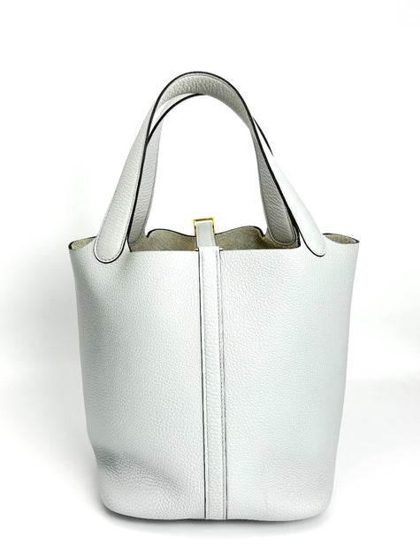 [SALE] Like New. Hermes Picotin 22 Blue Perle. UOT004MW|3766