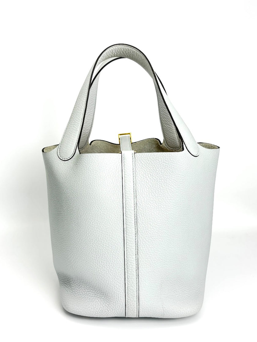 [SALE] Like New. Hermes Picotin 22 Blue Perle. UOT004MW|3766