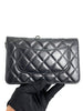 Preowned. Chanel WOC Black Lamb. 27800839|4109