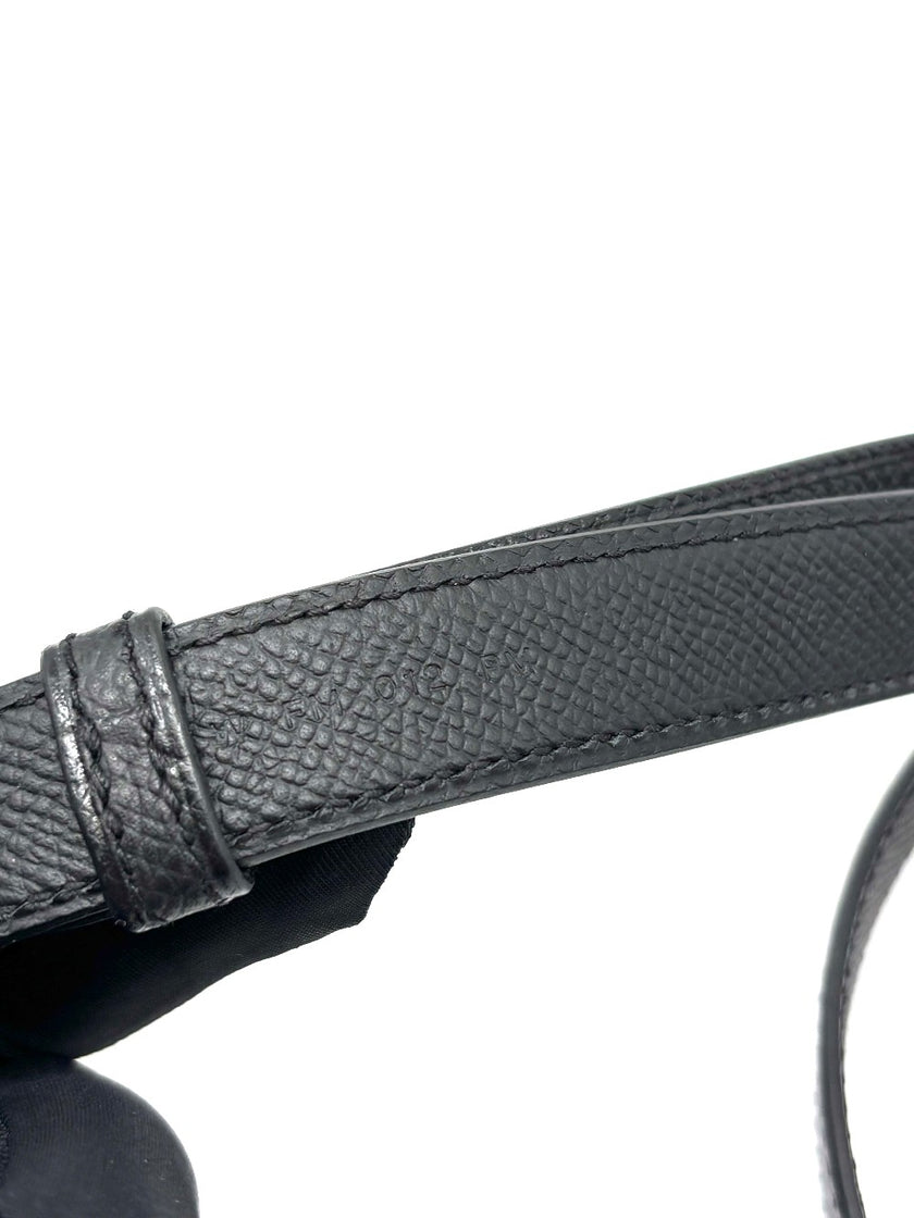 Brand New. Hermes Bandouliere A-Strap Black PHW. WFM012PM|8900