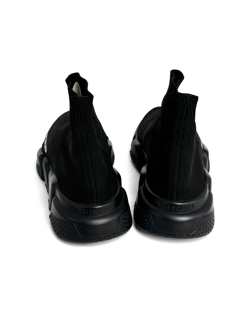 Preowned. Balenciaga Speed Trainer Sneakers Black. 38|12930