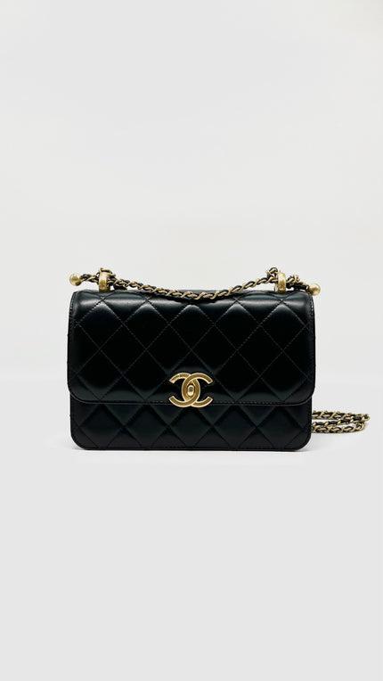 Brand New. Chanel Perfect Fit Flap Black Calfskin GHW. L9GU0P02|7903