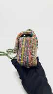 Preowned. Chanel Mini Rectangular Multicolor Tweed Flap. 22148773|13912