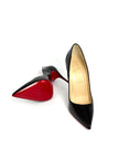 Like New. Louboutin Heel Patent Black. 40|12581