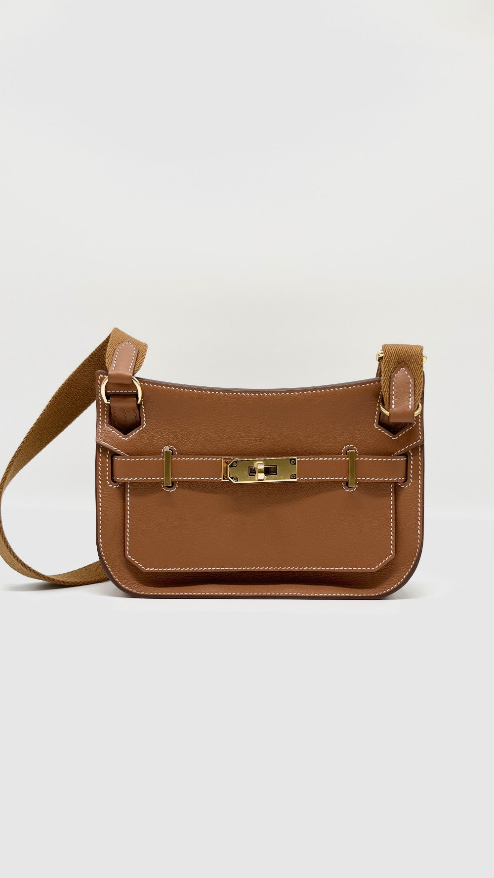 Brand New. Hermes Jypsiere Mini Gold Evercolor GHW. WIC678TP|7933