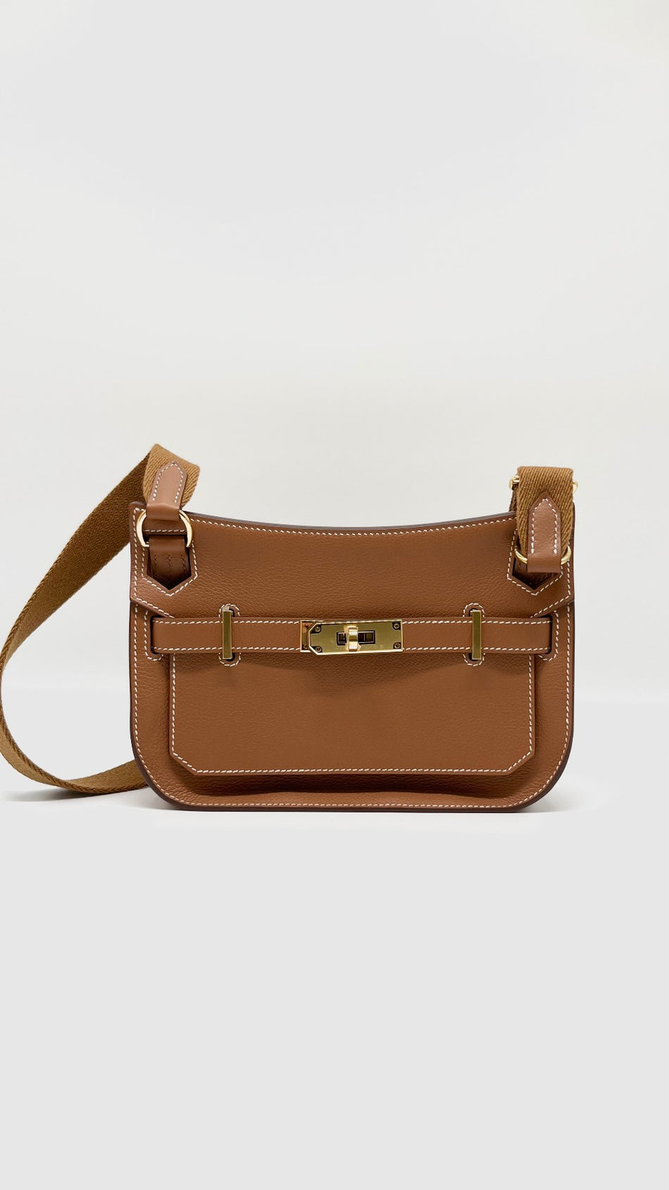 Brand New. Hermes Jypsiere Mini Gold Evercolor GHW. WIC678TP|7933