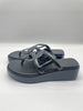 Brand New. Hermes Gipsy Sandals Black. 38|9161