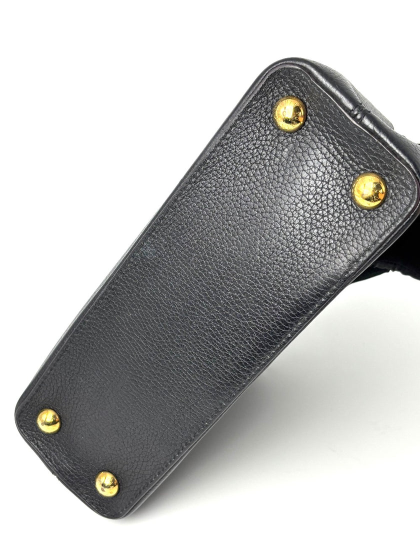 Preowned. LV Capucines BB Black GHW. SP1117|9555