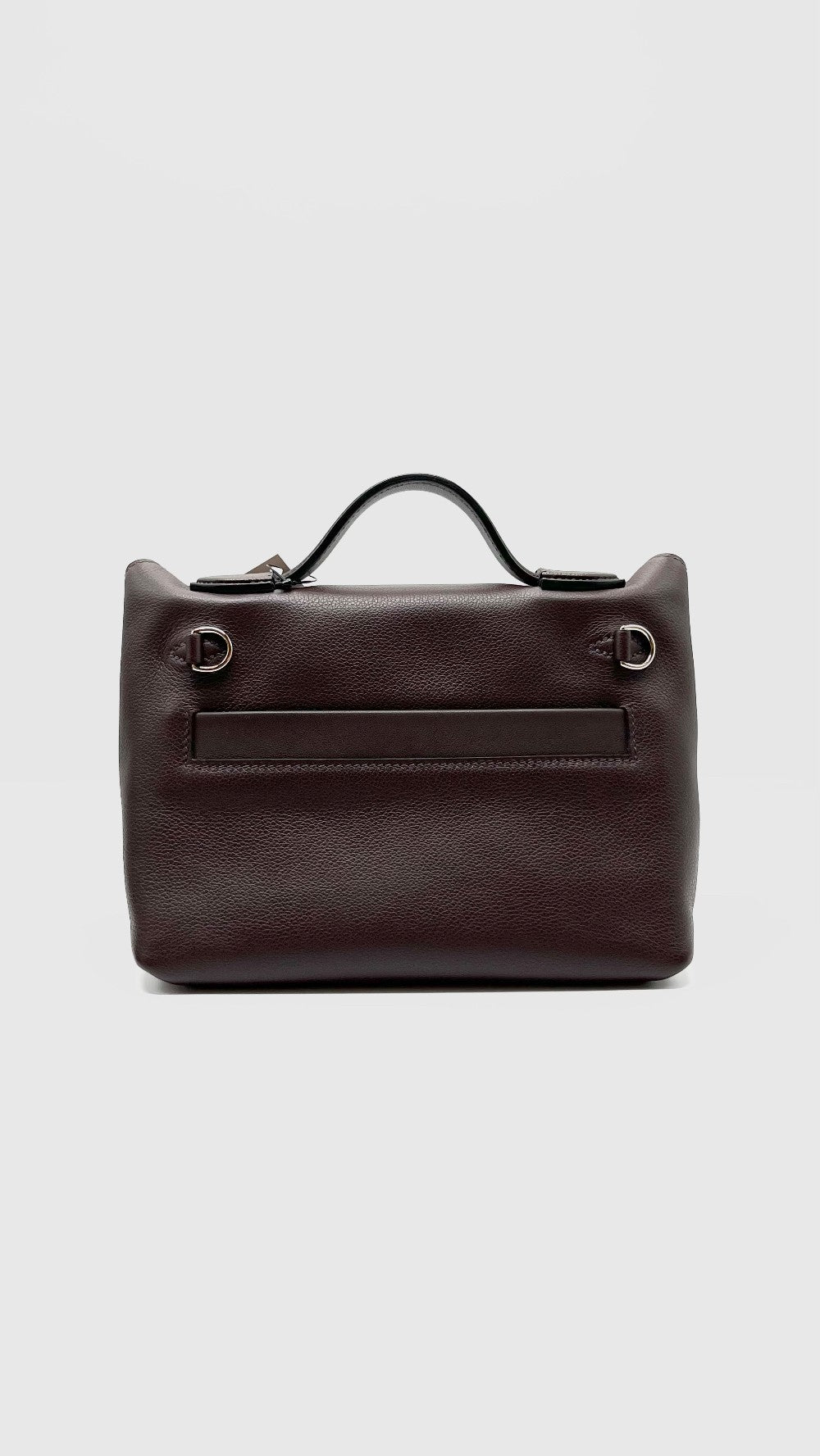 Brand New. Hermes Mini 24/24 Togo Rouge Sellier/Blue Sapphire PHW. ZHT257KM|4992