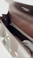 Brand New. Hermes Kelly 25 Casaque Etoilee Rouge Sellier/Noir/Rose Darling PHW. WHT319BI|10218