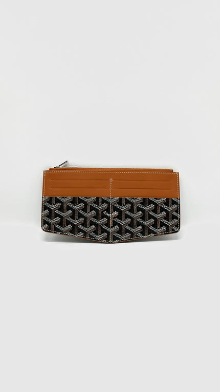 Like New. Goyard Insert Louise Wallet Tan/Black. BEX020244|11308