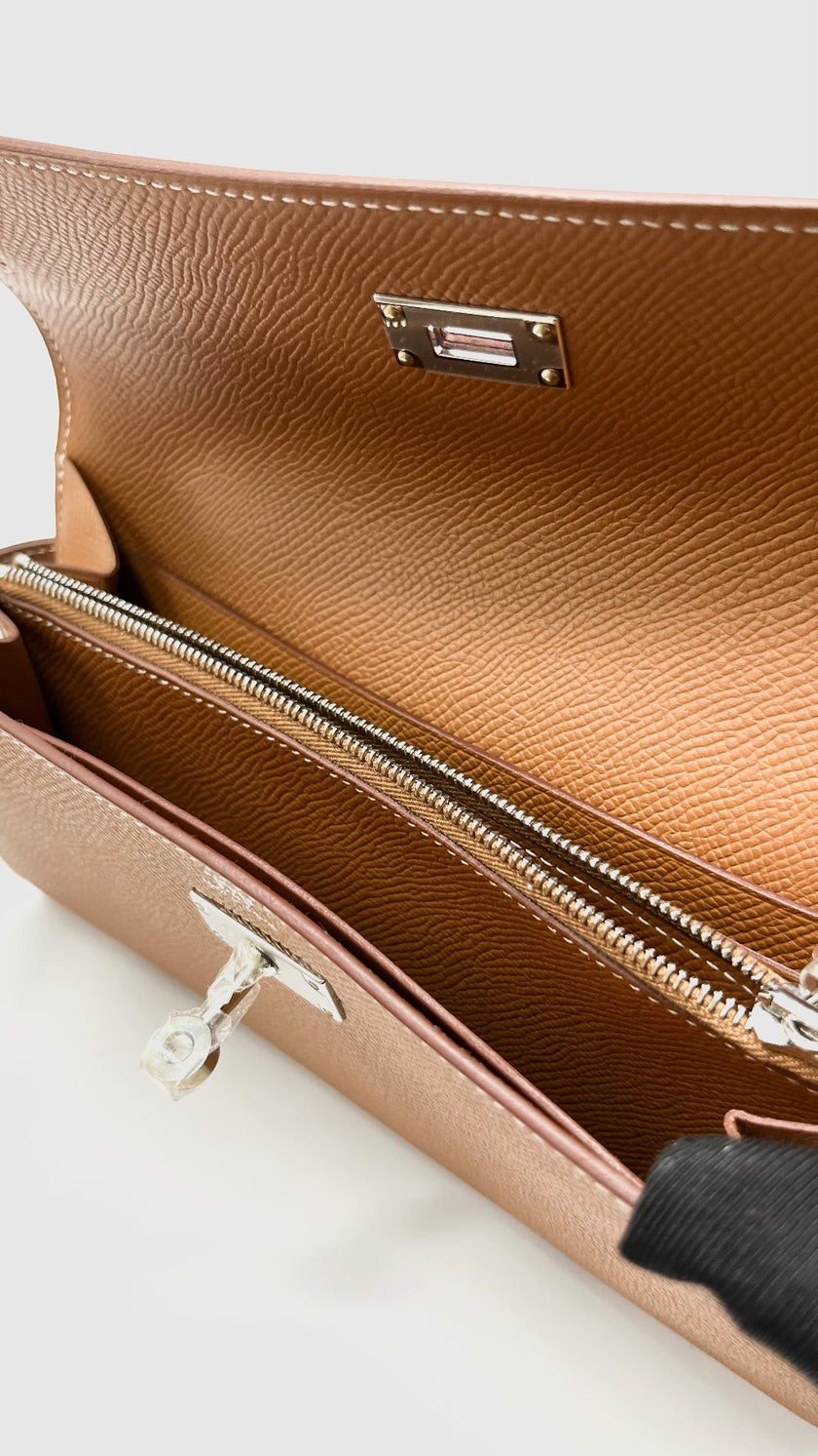 Brand New. Hermes Kelly Wallet Gold. BBS009MX|9975