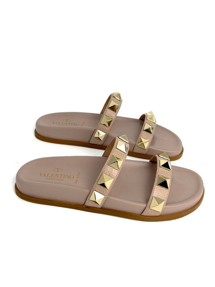 Brand New. Valentino Slides Nude. 36.5|8405