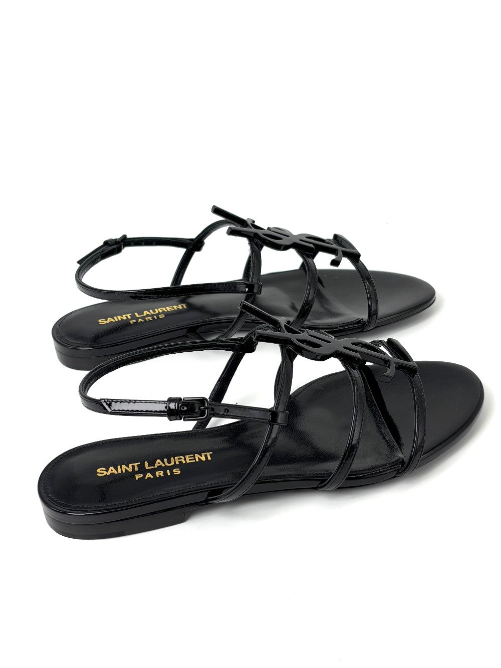 Brand New. YSL Cassandra Flats Patent Black. 36|7236