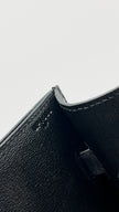 Like New. Hermes Kelly Depeches Briefcase Black Croc PHW. UPI563AP|10203
