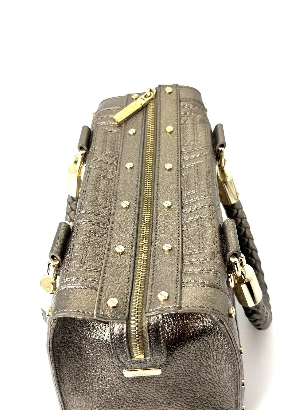 Preowned. Versace Two Way Metallic Gray|6000