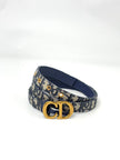 Like New. Dior Saddle Belt GHW. 85|6707