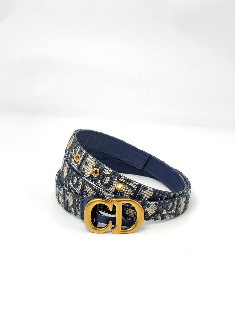 Like New. Dior Saddle Belt GHW. 85|6707