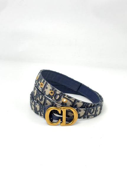 Like New. Dior Saddle Belt GHW. 85|6707