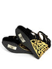 Preowned. Marni Wedge Black/Gold. 39|12650