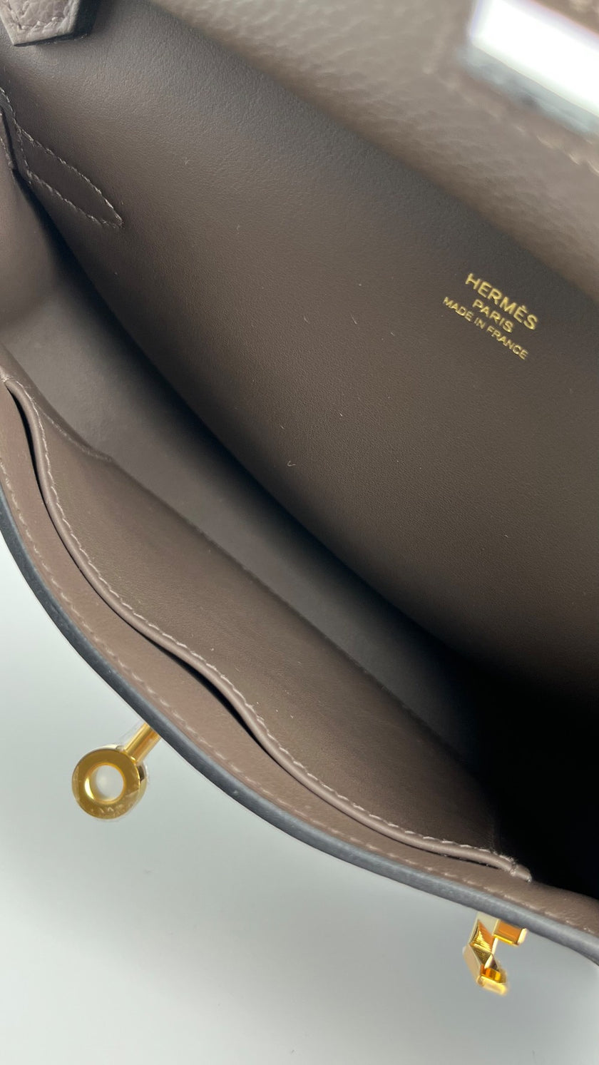 Brand New. Hermes Mini Jypsiere Ecorce. WBY269WE|3801