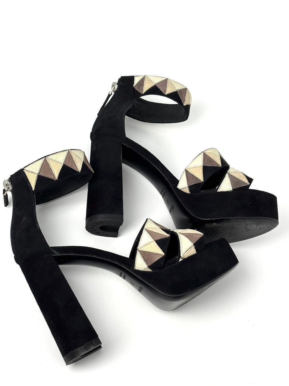 Preowned. Hermes Heels Black. 37|8964