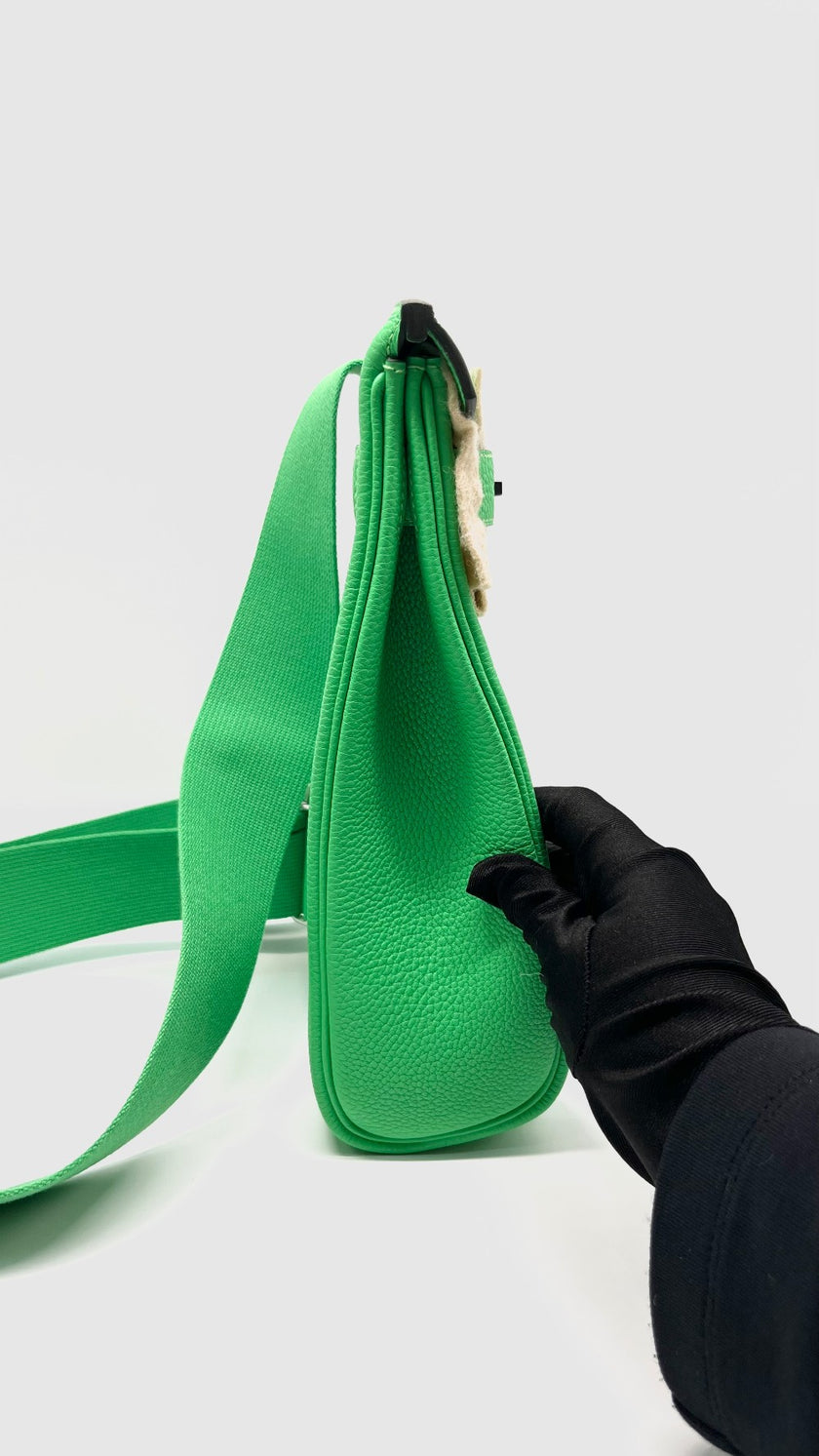 Brand New. Hermes Hac A Dos Togo Vert Comics PHW. WIS884KT|7977