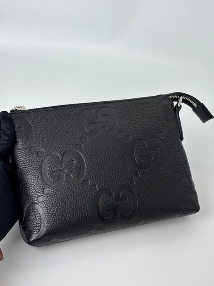 Like New. Gucci Jumbo Small Sling Bag Black|5972