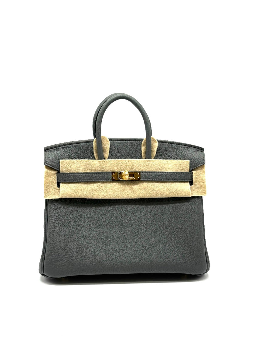 Brand New. Hermes Birkin 25 Vert Amande Togo GHW. KCT389DB|8837
