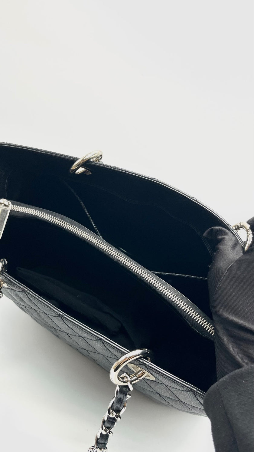 Preowned. Chanel GST Black Caviar SHW. 18320728|16039