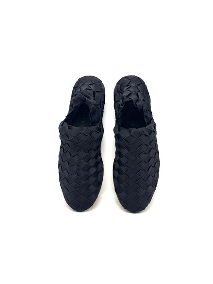 Like New. Bottega Intrecciato Loafers Black. 39.5|17422
