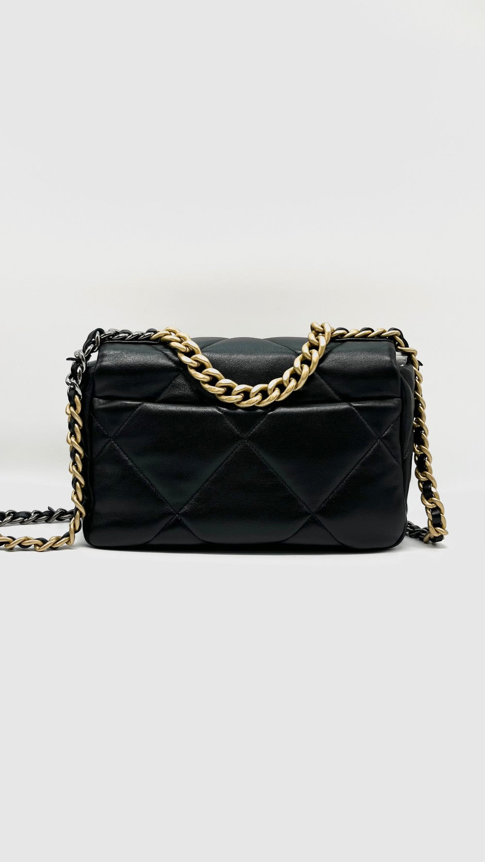 Brand New. Chanel C19 Flap Small Black Lambskin SHW/GHW. J7P5JPKG|10335