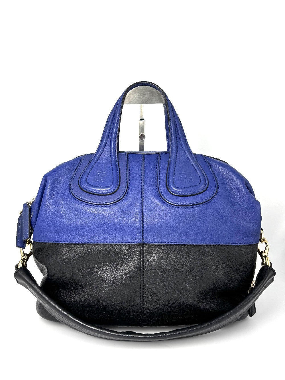 [SALE] Preowned. Givenchy Nightingale Medium Bi Color Blue/ Black. MA1104|9571