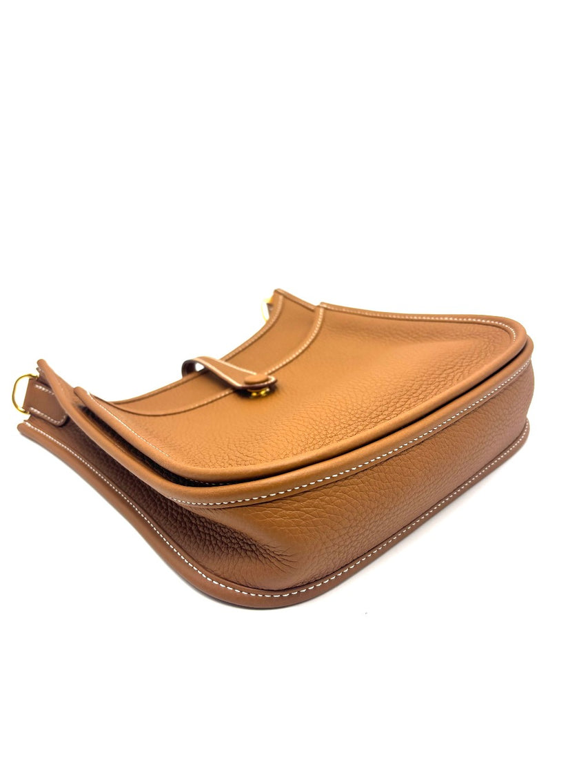 Brand New. Hermes Evelyne 23 Gold Togo GHW. GTS002AU|17258