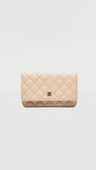 Like New. Chanel WOC Beige Caviar GHW. T98P5GLK|11615