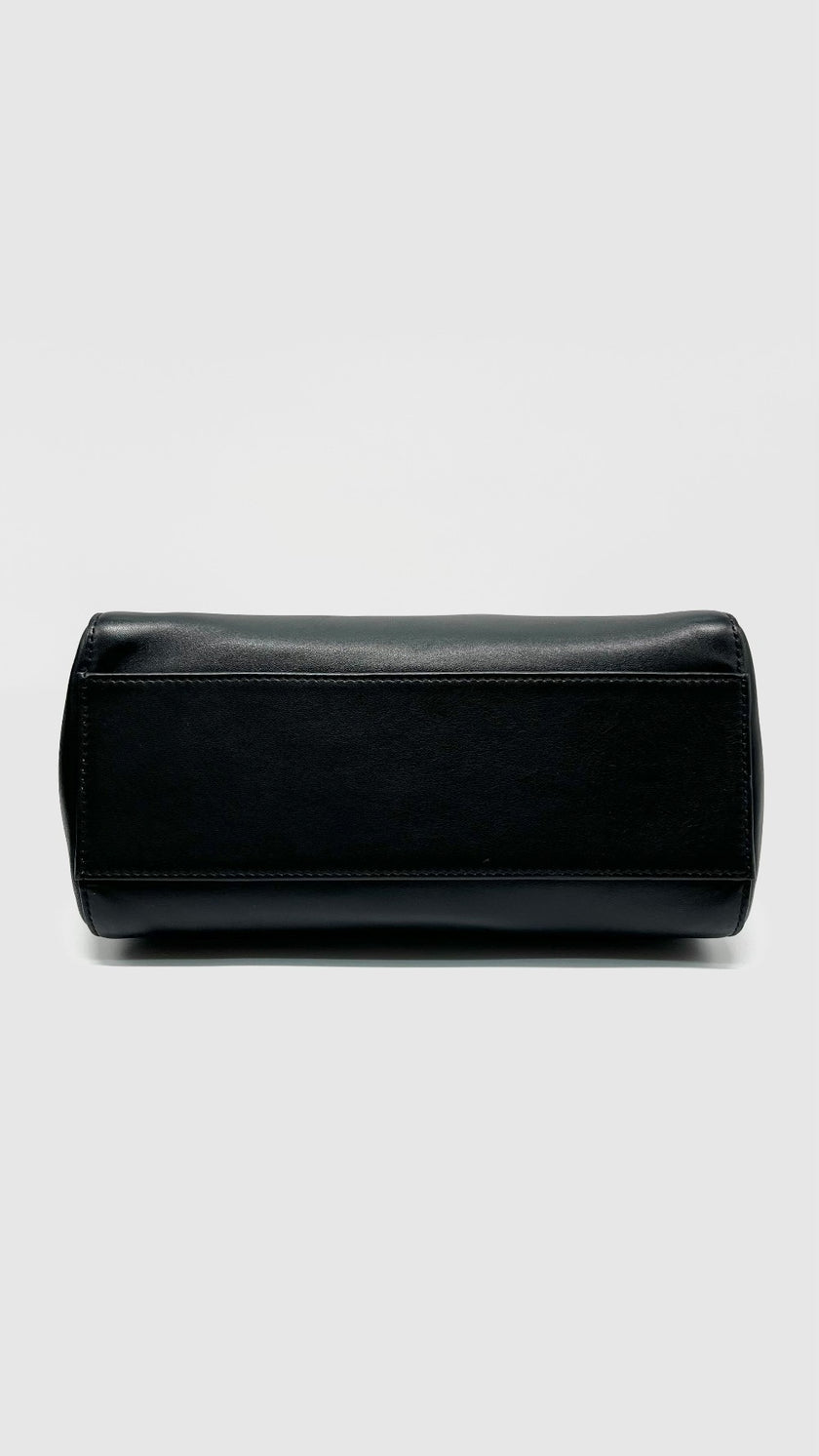 Preowned. Fendi Peekaboo Mini Black Nappa Leather Ghw. 8BN244|11983