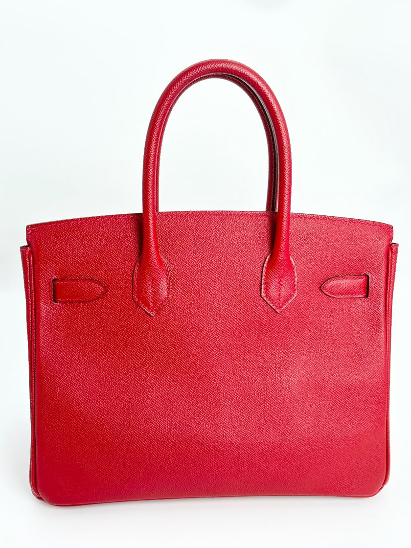 Preowned. Hermes Birkin 30 Rouge Casaque. TPY009GG|3448