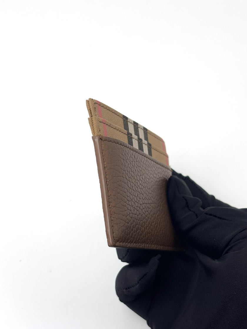 [SALE] Brand New. Burberry Card Holder Canvass Brown|6778