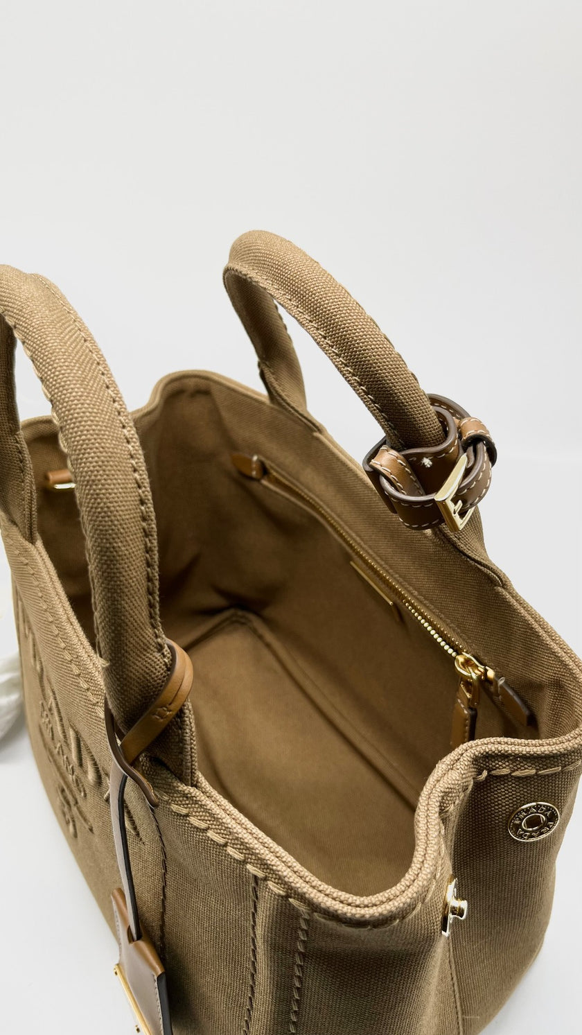 Unused. Prada Jardiniere Mini Bag Tabacco GHW|13783