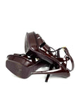 Preowned. Ysl Tribute Heel Patent Brown. 38|8370