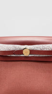 Brand New. Hermes Herbag Mini Rouge H Toile Canvas GHW. KTS005AU|16808