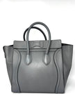 Preowned. Celine Mini Luggage Gray. FGA0152|9503