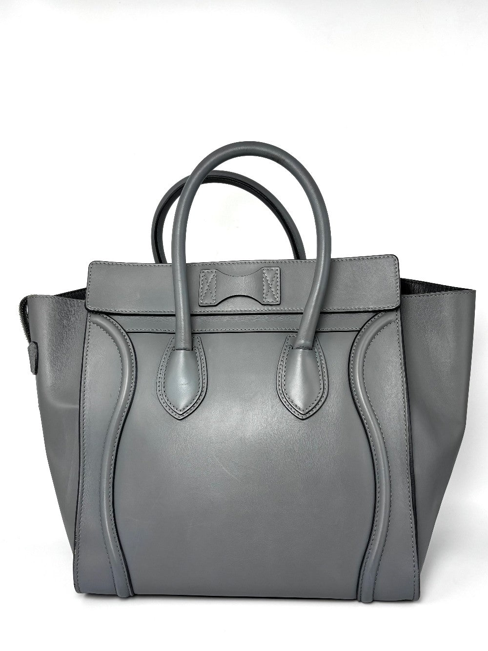 Preowned. Celine Mini Luggage Gray. FGA0152|9503