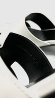 Brand New. Hermes Helia Low Heel White. 39.5|10552