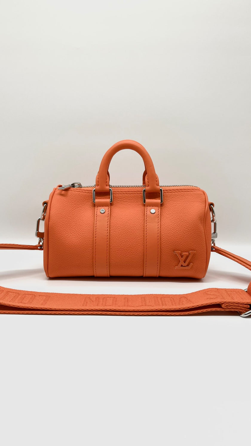 [SALE] Like New. LV Keepall XS Orange. MICROCHIP|7090
