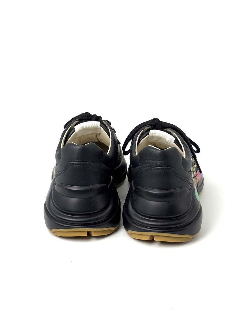 Preowned. Gucci Rhyton Sneakers Black. 36.5|7285